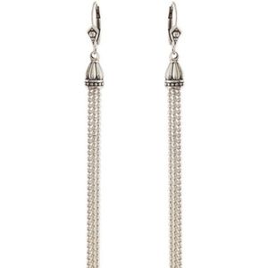 Lagos Sterling Silver Chain Tassel Earrings
